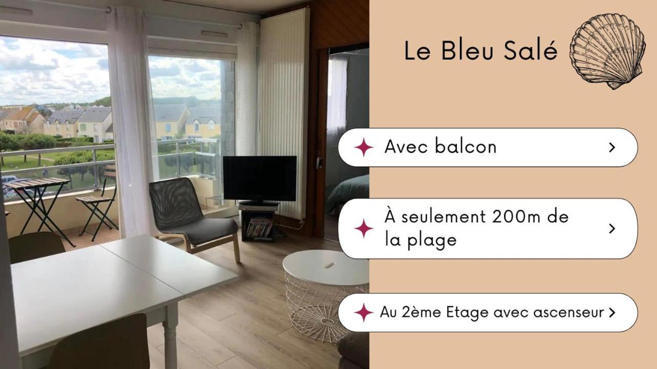 Appartamento Bleu Salé - F2 Courseulles avec balcon Esterno foto
